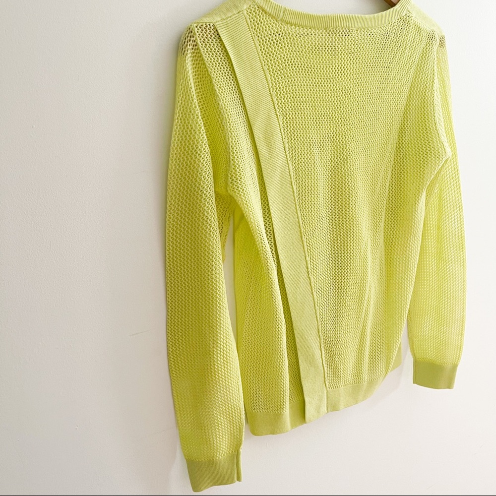 Cabi Neon Split Back Pullover Sweater - image 7